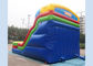 5mts high big double lane inflatable slide with arch made of 0.55mm pvc tarpaulin
