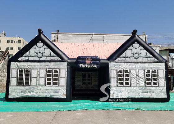 11x6m Custom Gaint Outdoor Pop Up Irlandzki nadmuchiwany namiot pubowy z kompletnym nadrukiem cyfrowym na sprzedaż